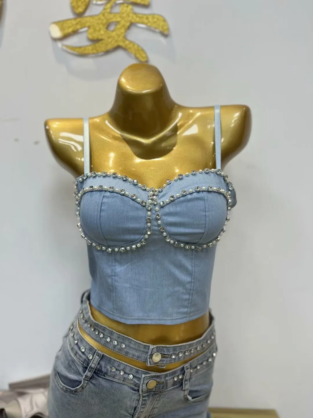 Victoria's Secret 新品 ストーンストラップ レースブラ 34A