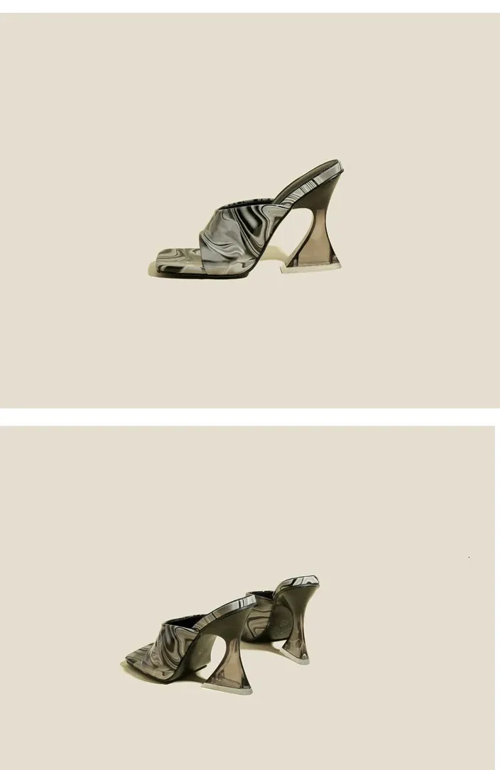 Sandali eleganti con tacco e cristalli per l'uso esterno_voghion.com