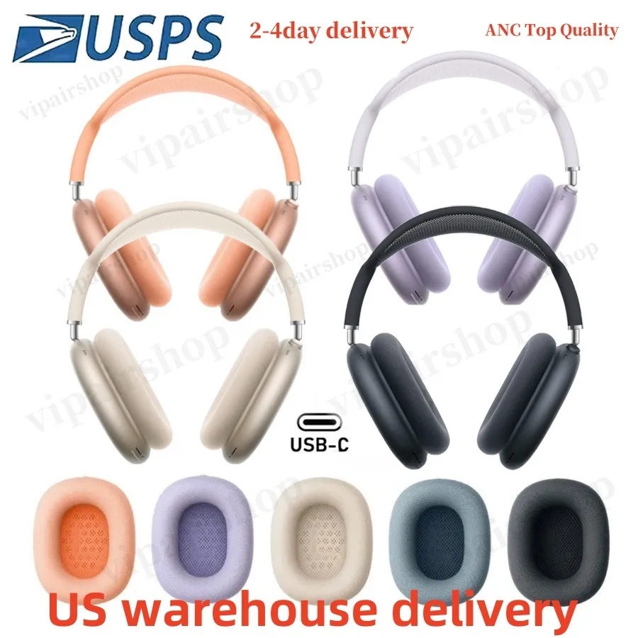 Air B1 pods Pro Max Air 4 3 2 Bluetooth Headband Headphone Accessories pod max Headphones Earphone ANC Metal shell Smart Case Silicone Anti-drop Protective Case