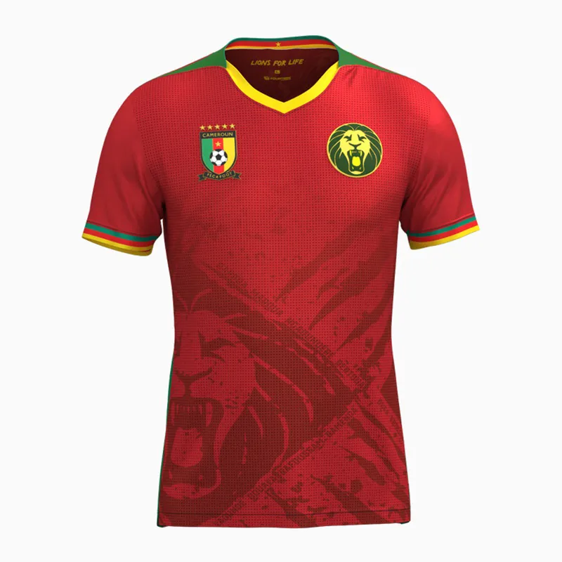 Ensemble Maillot Et Short De Football Cameroun, Noir, Le Coq Sportif, Taille L, Neuf Avec étiquettes
