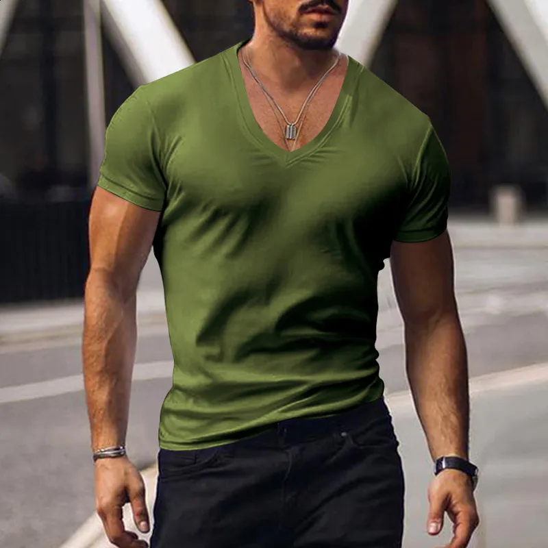 Wholesale Mens Slim Fit Deep V Neck V Neck T Shirts With Low Wholesale Mens Slim Fit Deep V Neck V Neck T Shirts With Low