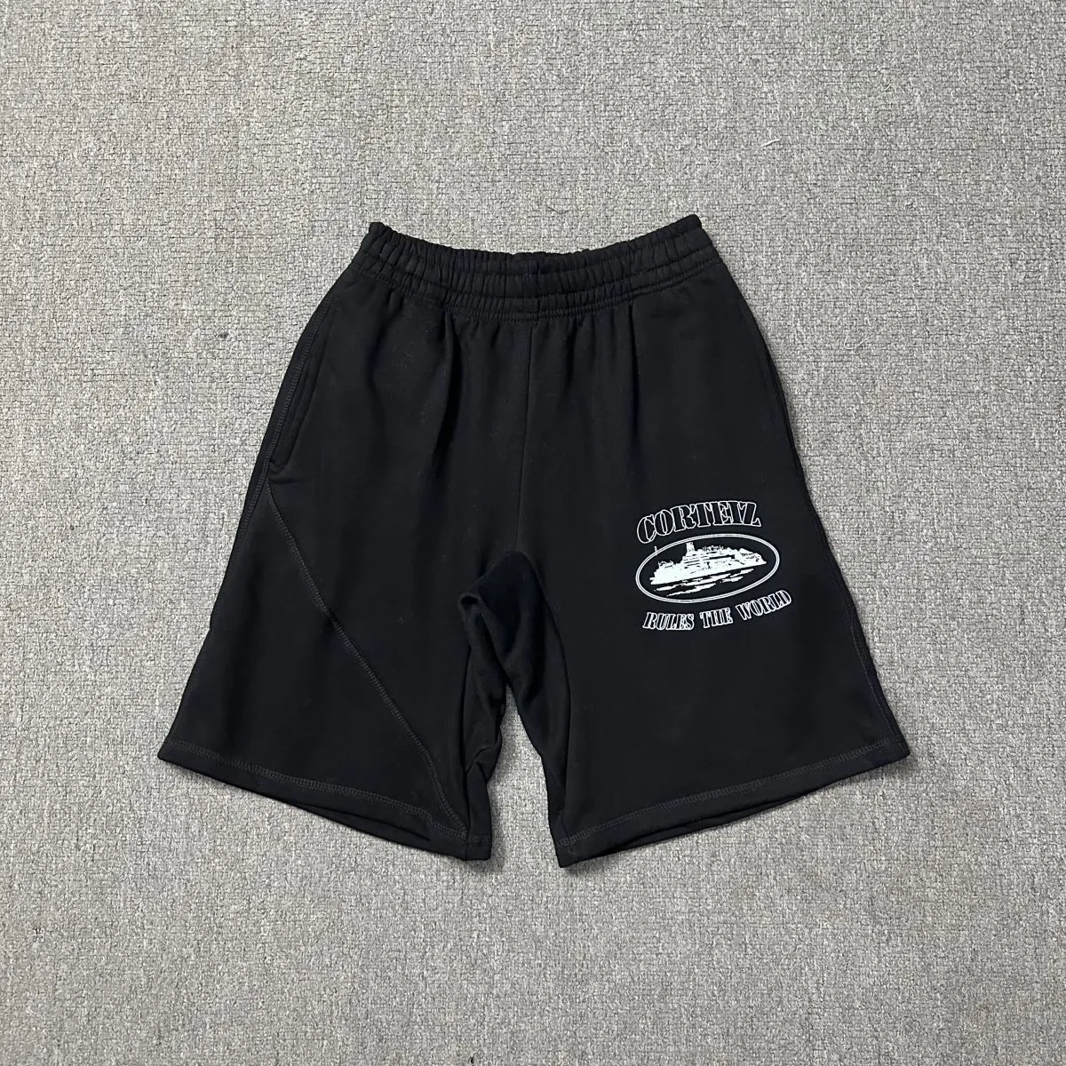 Corteiz Shorts Devils Island Print Loose Vintage... From Dhdress1 