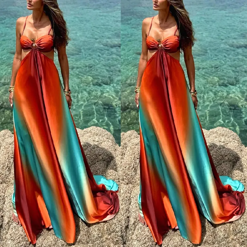 long black strapless sequin dress Lois Strapless Sequin Feather Trimmed Maxi Dress In Black – Mew Mews main image 0