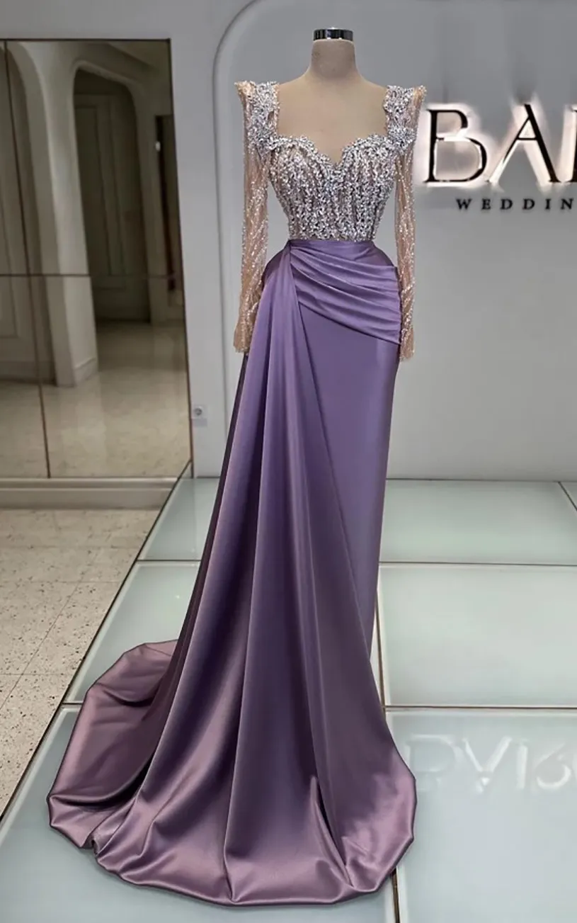 lavender plus size formal dresses Plus Layered Sleeve Tied Backless Overlay Dress