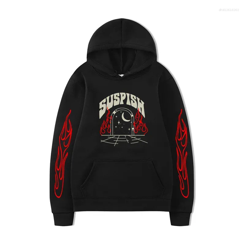 Mens Hoodies Bailey Sarian Merch Suspish Printed Casual Fleece