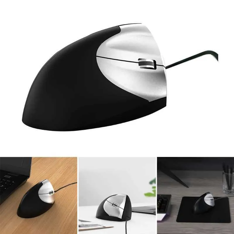 Three Click Mouse Vertical Ergonomic Optical Mouse With 3 Buttons For... From Flies_like ...