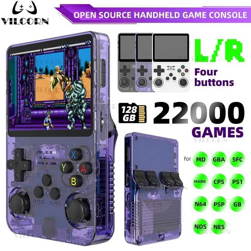 Console Rétro Portable 3,5" - 22 000 Jeux Classiques, Linux, Voyage