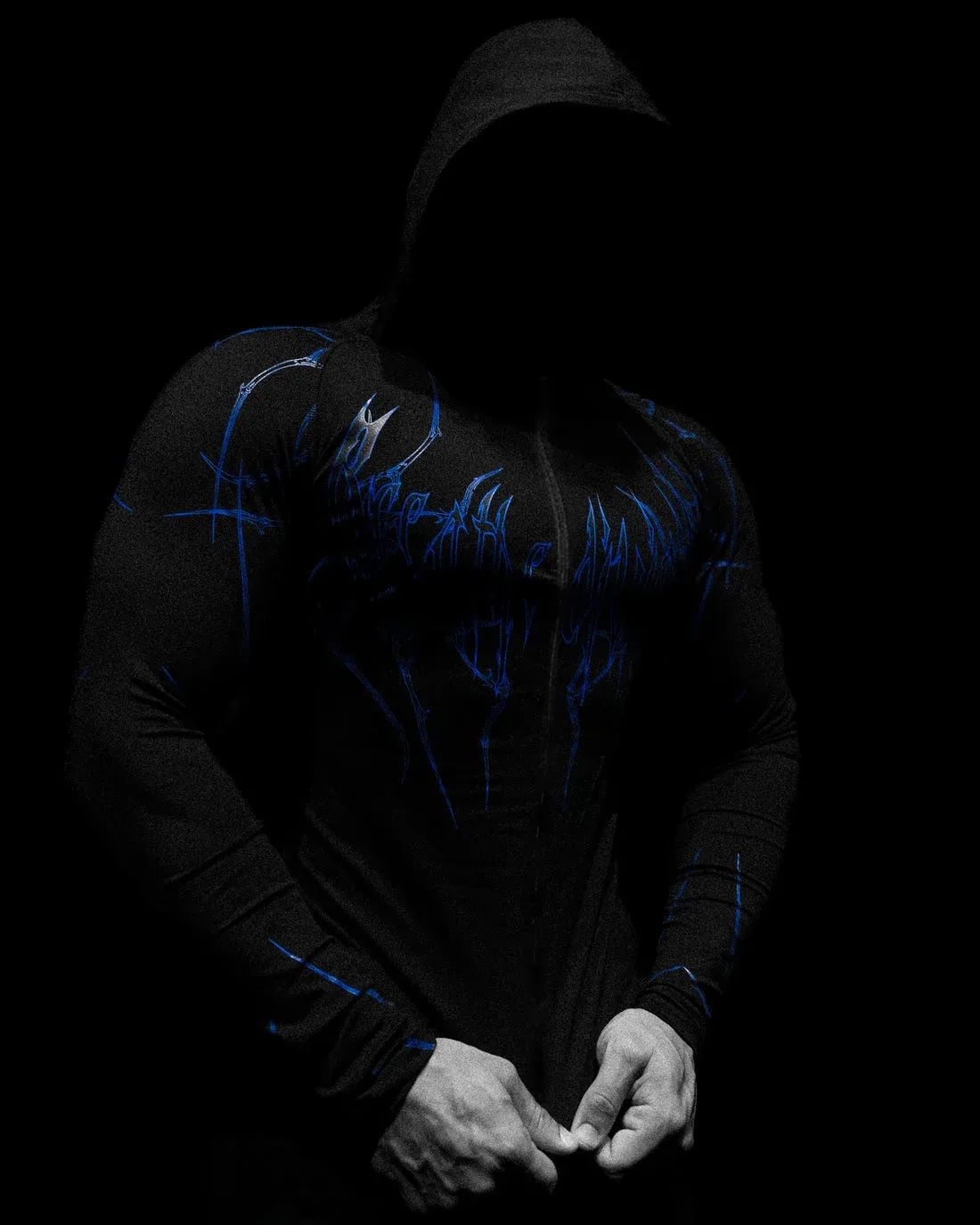 Breathedivinity Compression Hoodie Mens Slim Spandex Pullover with