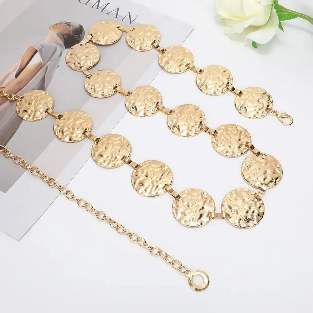 Rhinestone-Embellished Metal Chain Belt for Women's Embellished Maxi Dress, Jeans, and Sun Waist - Adjustable and Plus Size (Gold/Silver) Rhinestone-Embellished Metal Chain Belt for Women's Embellished Maxi Dress, Jeans, and Sun Waist - Adjustable and Plus Size (Gold/Silver)