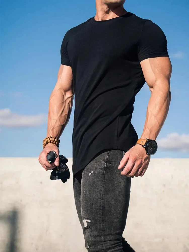 Summer Men's Fitness T Shirt Men Gyms Fitness T-shirt