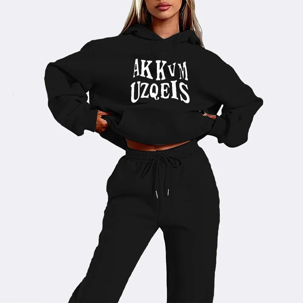 Survêtement Femme 2 Pièces Doublé Fourrure - Sweat à Capuche Zippé Et Pantalon Jogging - Chaud Et Confortable Pour Automne/hiver - 7