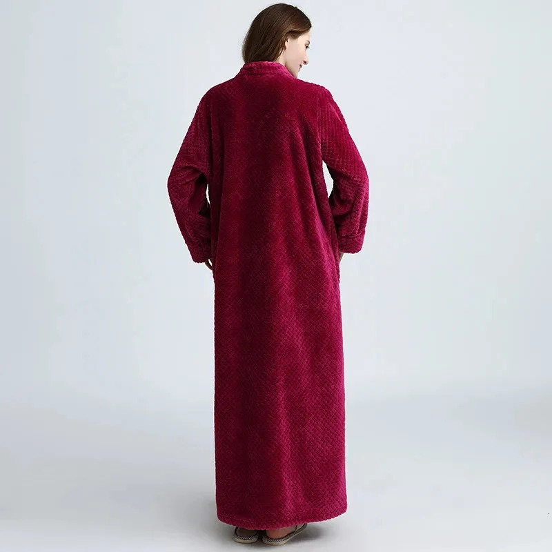 Womens Winter Extra Long Thick Warm Bathrobe Plus... From 37,9  | DHgate