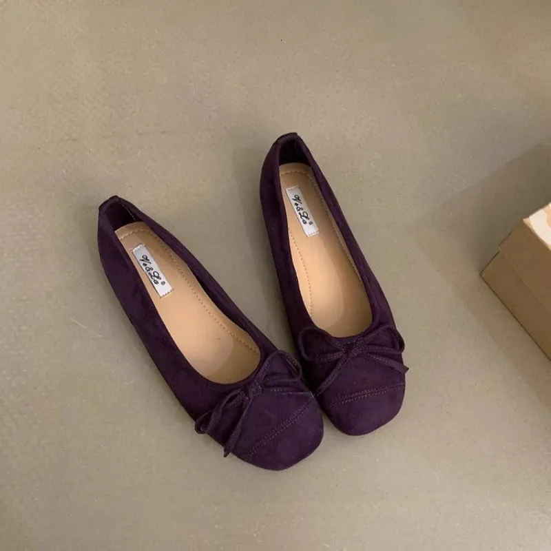 Herbstliche Damen-Ballerinas in Bonbonfarben, flaches Design, runde Zehenpartie, lässiger Slipper, Modell 250321_voghion.com
