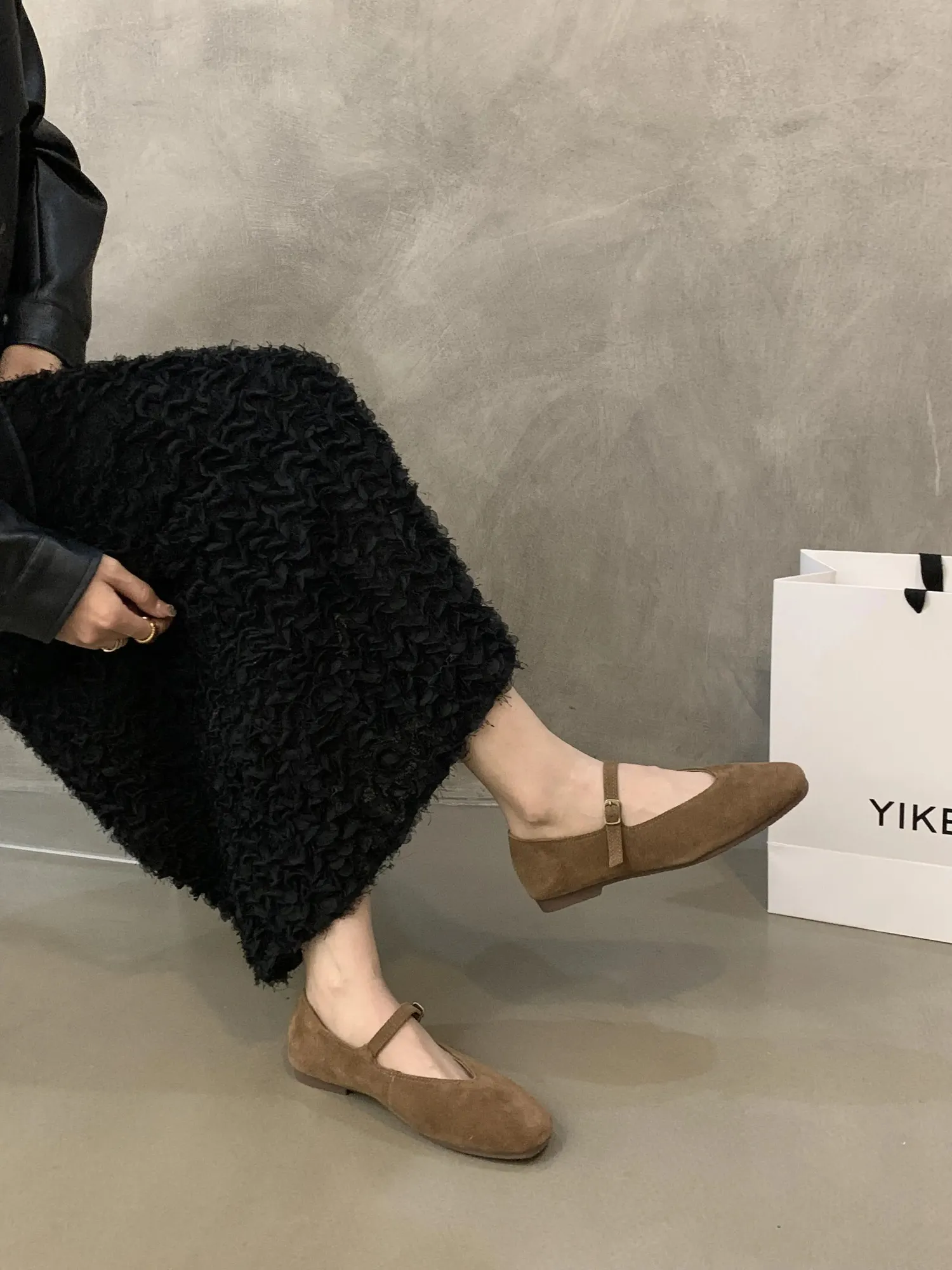 Elegante Leder Ballerinas Für Damen Bequeme Freizeit Slipper_voghion.com