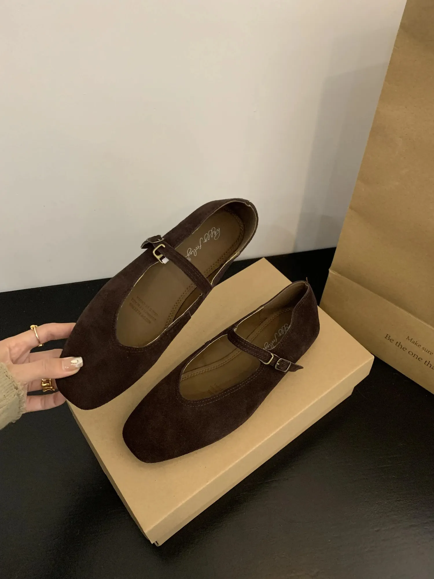 Elegante Leder Ballerinas Für Damen Bequeme Freizeit Slipper_voghion.com