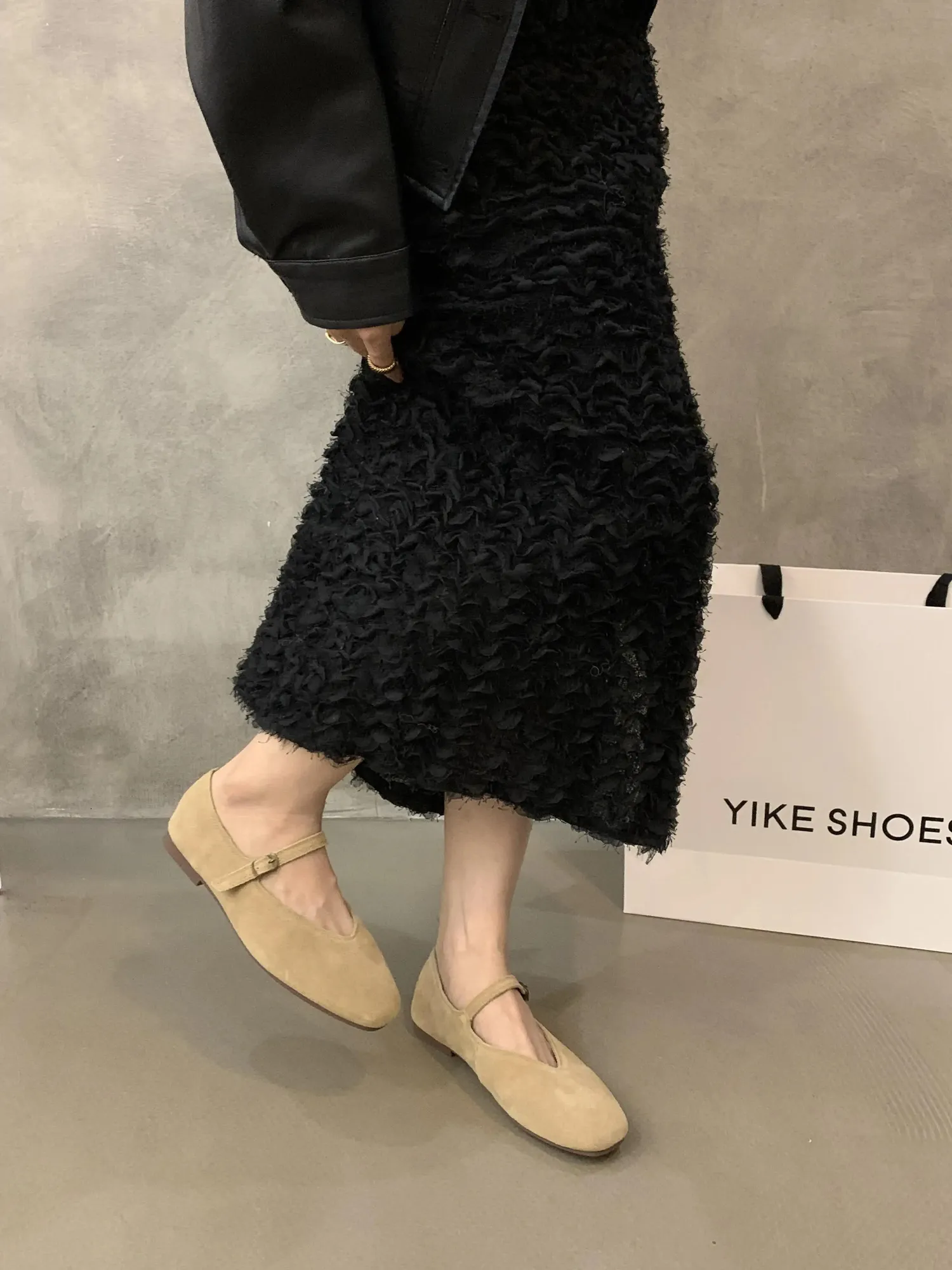 Elegante Leder Ballerinas Für Damen Bequeme Freizeit Slipper_voghion.com