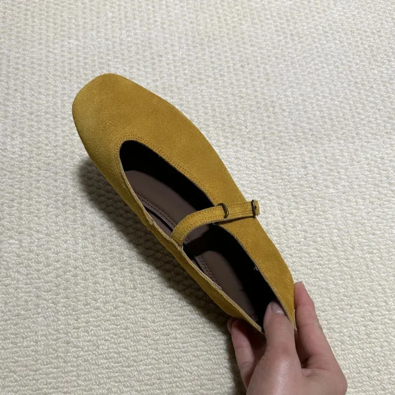 Elegante Leder Ballerinas Für Damen Bequeme Freizeit Slipper_voghion.com