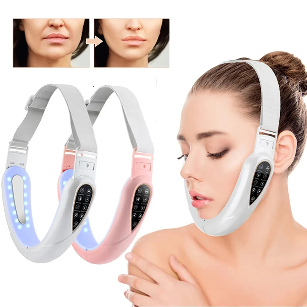 Double Chin Reducing Electric Facial Machine V Face Lift Belt with ...