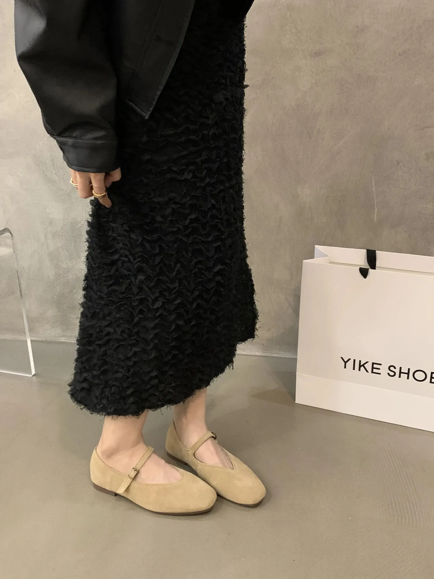 Elegante Leder Ballerinas Für Damen Bequeme Freizeit Slipper_voghion.com