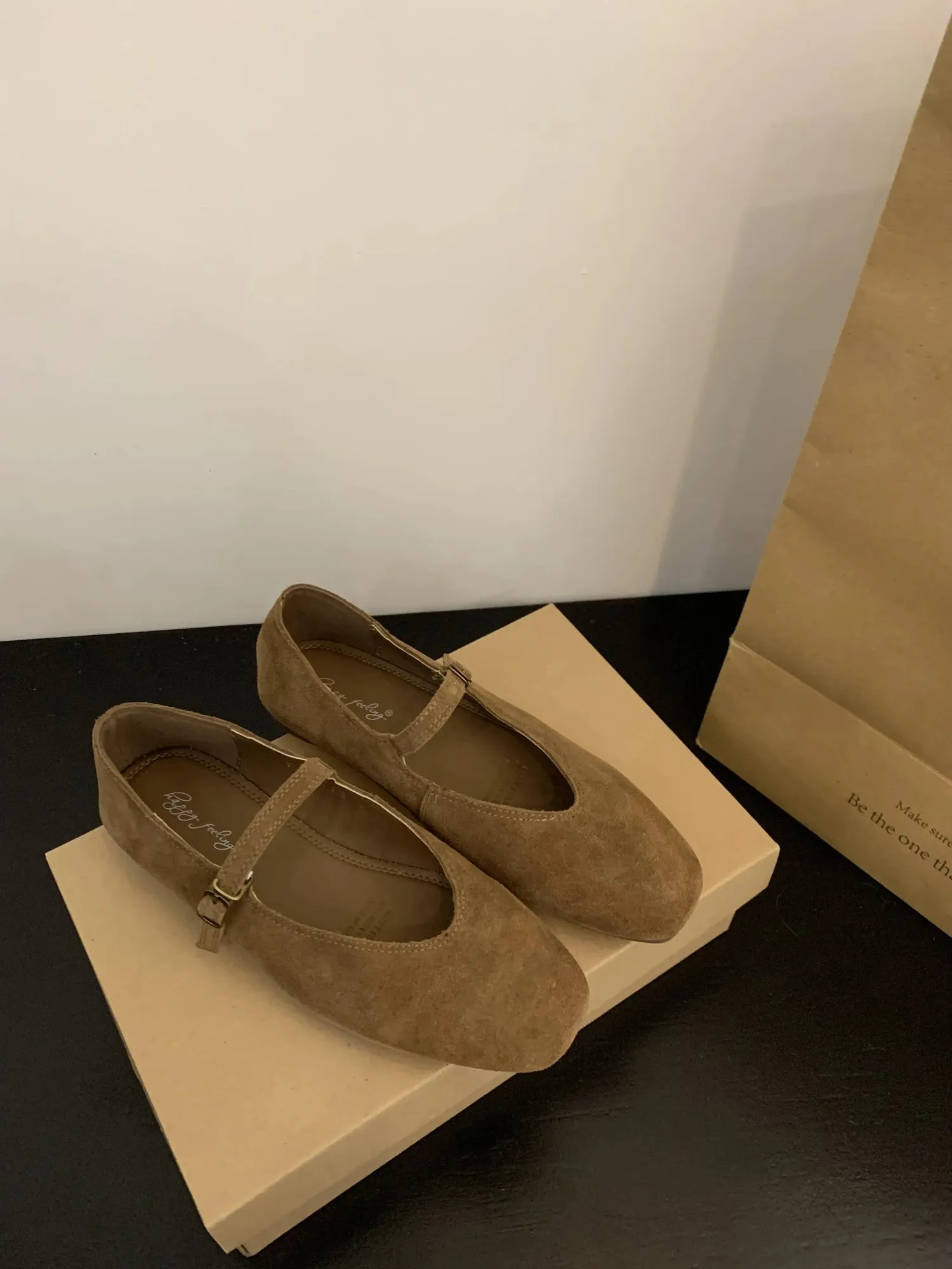 Elegante Leder Ballerinas Für Damen Bequeme Freizeit Slipper_voghion.com