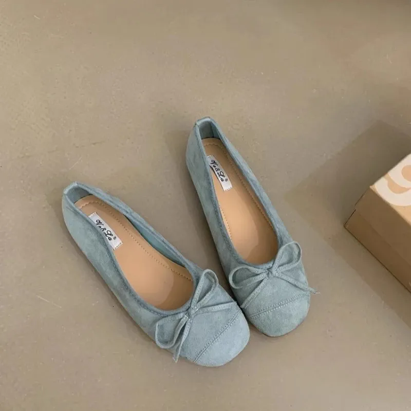 Herbstliche Damen-Ballerinas in Bonbonfarben, flaches Design, runde Zehenpartie, lässiger Slipper, Modell 250321_voghion.com