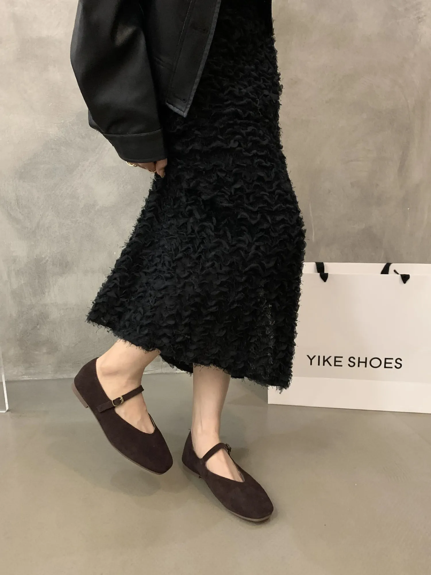 Elegante Leder Ballerinas Für Damen Bequeme Freizeit Slipper_voghion.com