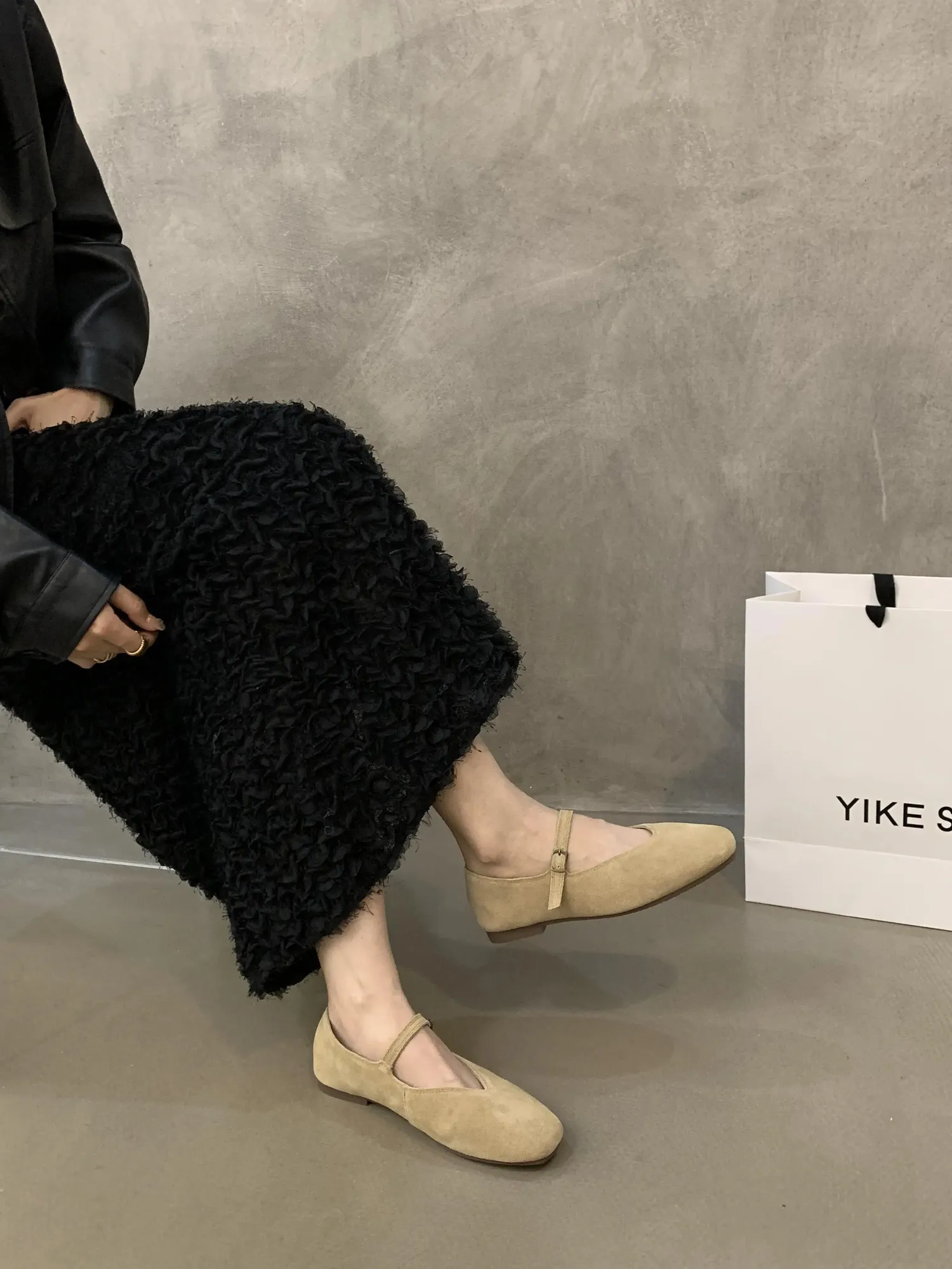 Elegante Leder Ballerinas Für Damen Bequeme Freizeit Slipper_voghion.com