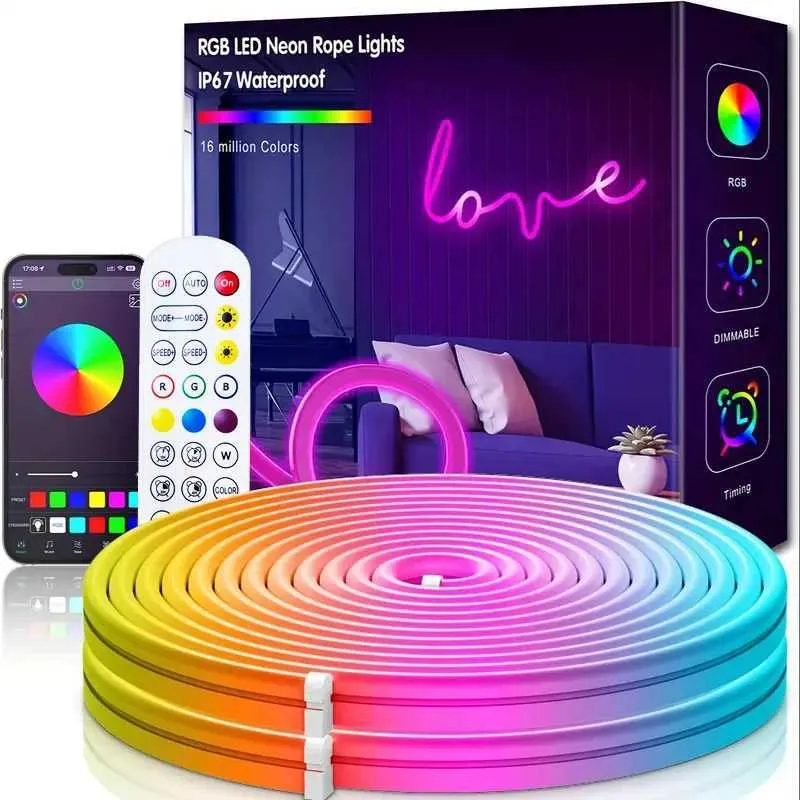 Tuya Smart 5V Usb Rgb Neon Led Strip Bluetooth App... From Honey_fruit ...