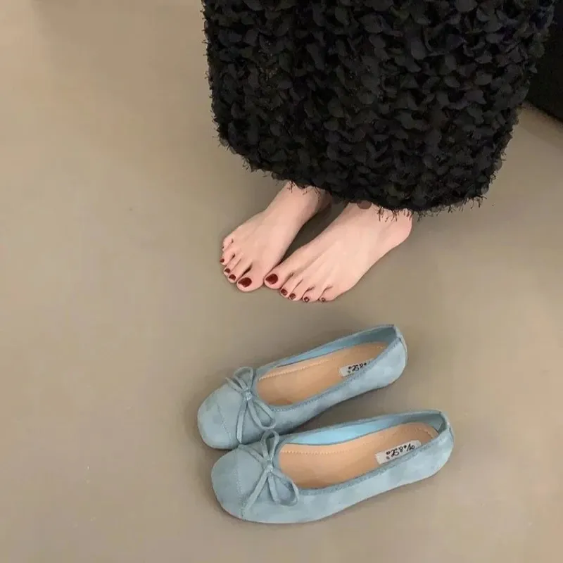 Autumn Women Flat Fashion Candy Color Ladies Ballerinas Shoes Round Toe Shallow Casual Slip On Blate Shoe Woman 250321_voghion.com