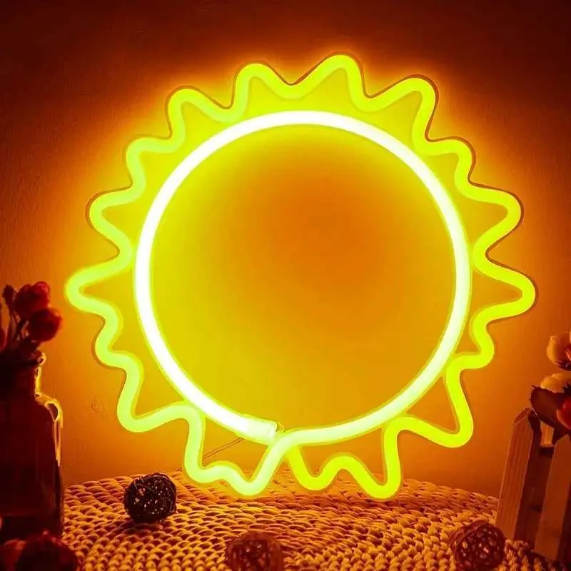 Sol Neon Led Sun Shape Neon Lights USB & Battery Powered LED... From Honey_fruit ...