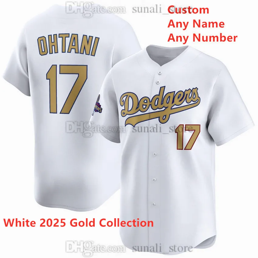 2025 Gold Collection Jersey Baseball 17 Shohei Ohtani 18