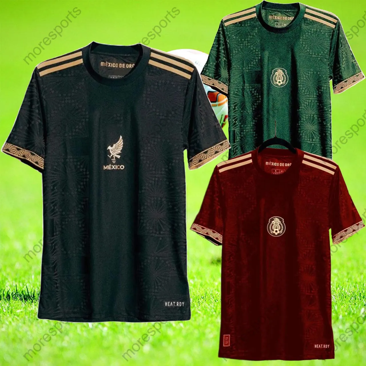 Save Big on Bulk Mexico Soccer Jersey Shirt Mexico Jersey 2025 Black Gold  Cup Shirt Soccer Jerseys Green Red Concept Men Adult CHICHARIT