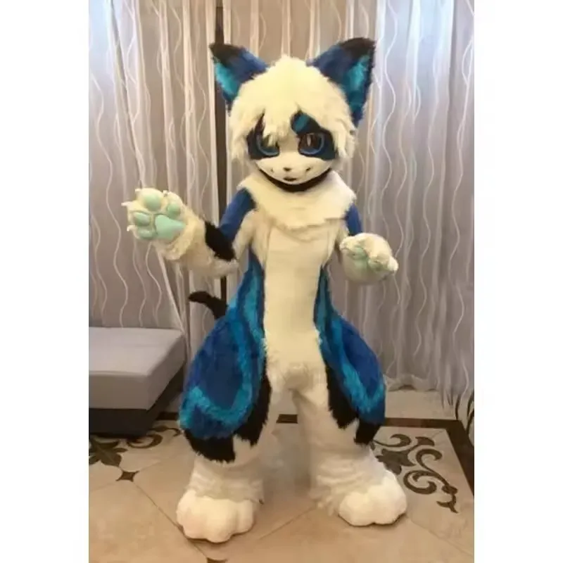 2025 Halloween Fursuit Furry Husky Mascot Costume Adult Cartoon Theme ...