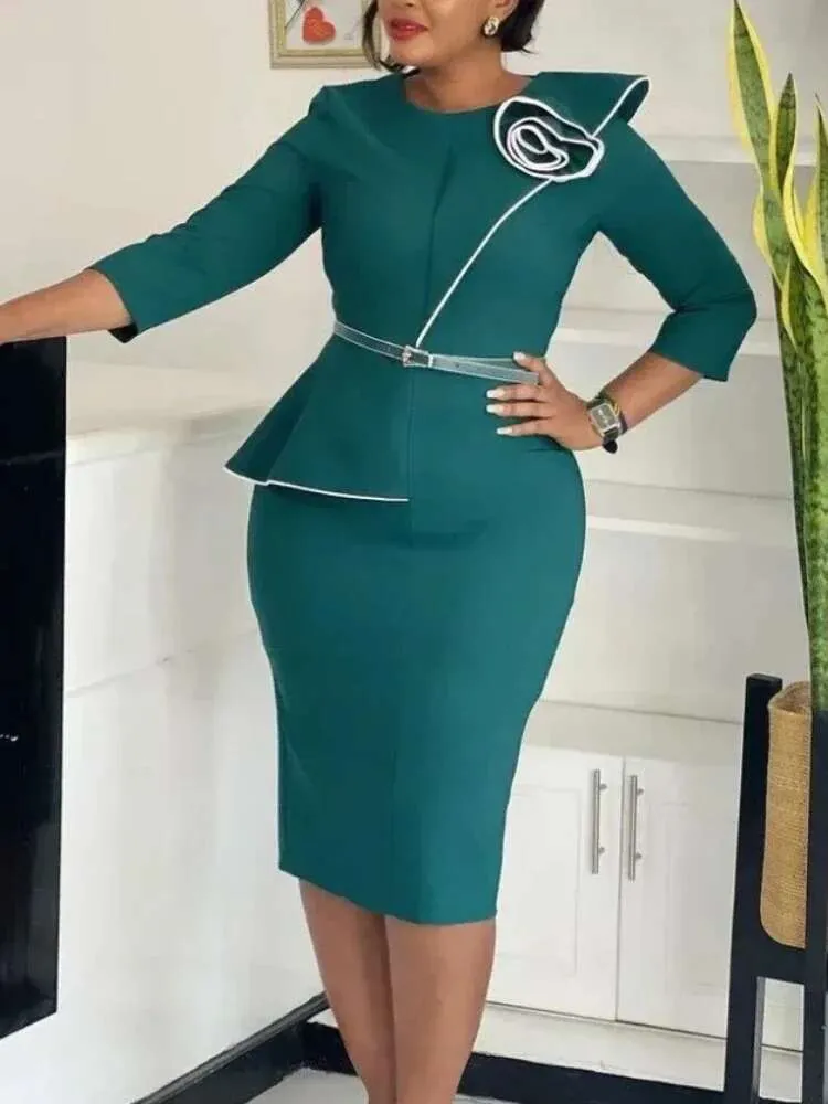 latest church dresses for young ladies Elegant Formal Women Polyester Mid-Calf Empire Waist Autumn from Dhgate Skirts elegant classy church dresses