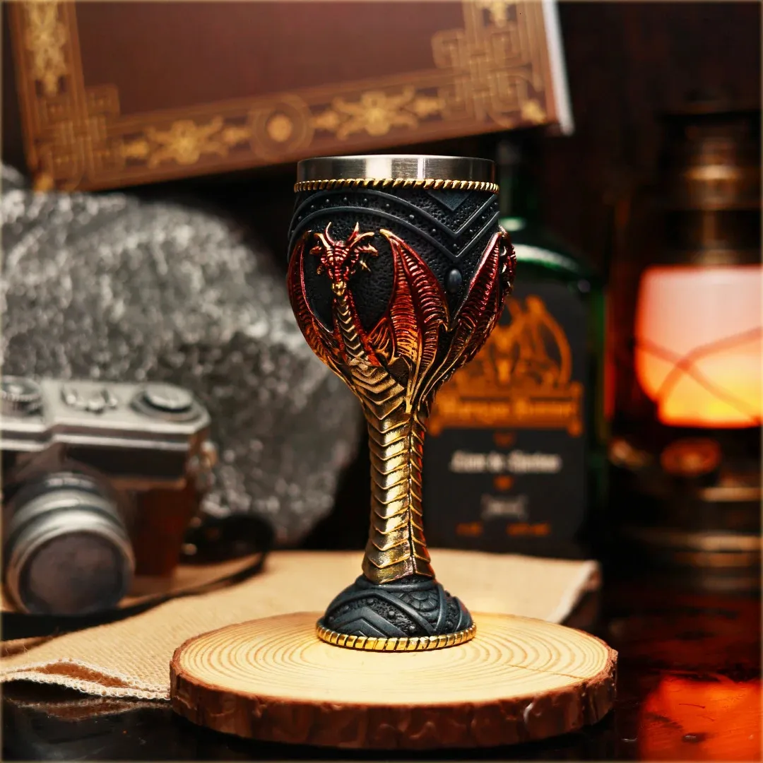 Dragon Red Wine Glass Bar Cup Unique Travel Wine Mug For Coffee And ...