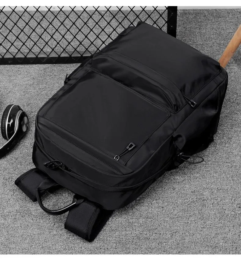 PMT 5114Large Capacity Men Travel Outdoor Laptop Free Shipping BagOxford Solid Hot High School Bags Teen College Boys_voghion.com
