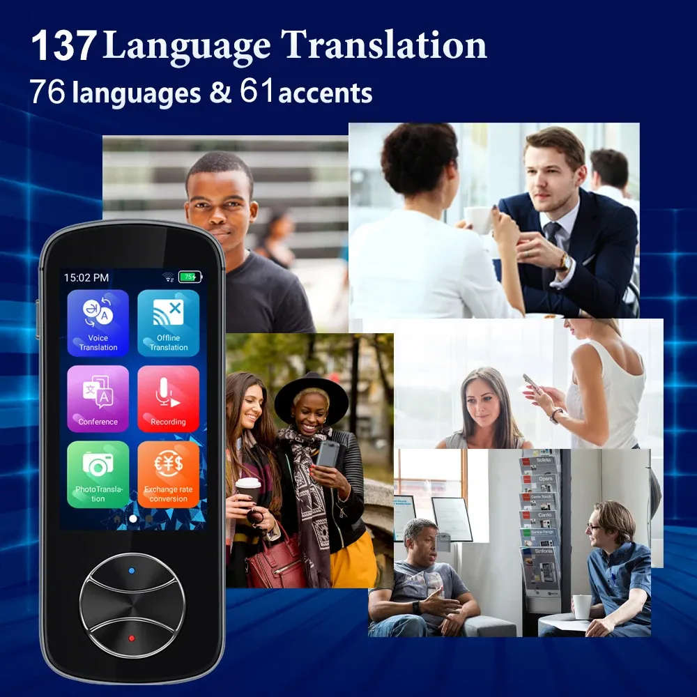 Traducteur Intelligent Sans Fil T8 Portable De 40 Langues, Application