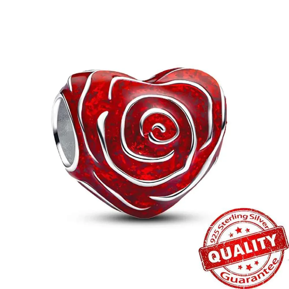 Neuer Anhänger aus 925er Sterlingsilber mit Farbverlauf, vierblättrigem Kleeblatt und blauer Libelle, passend für Originalarmbänder und DIY-Schmuckzubehör_voghion.com