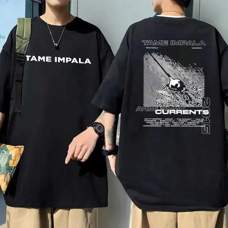 Wholesale Tame Impala Currents Mens Cotton T Shirt  From