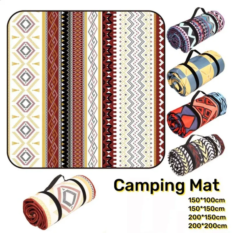 Coperta Da Picnic Impermeabile 200x200 Cm: Tappetino Extra Large Per Spiaggia E Campeggio