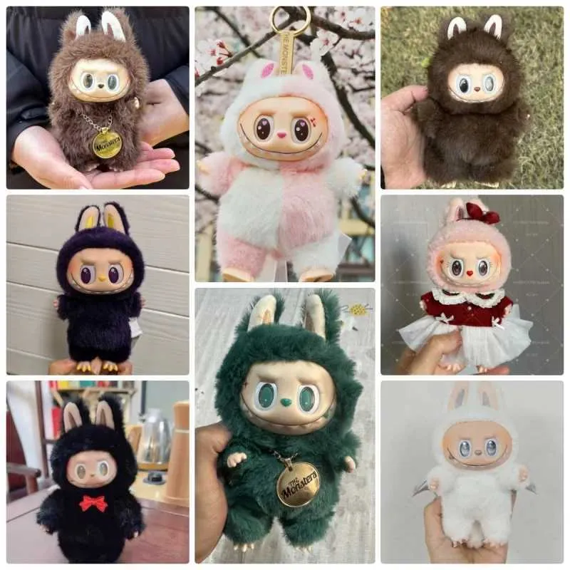 Replica Monster Labubu Doll - 17cm Zimomo Mokoko DIY Figure