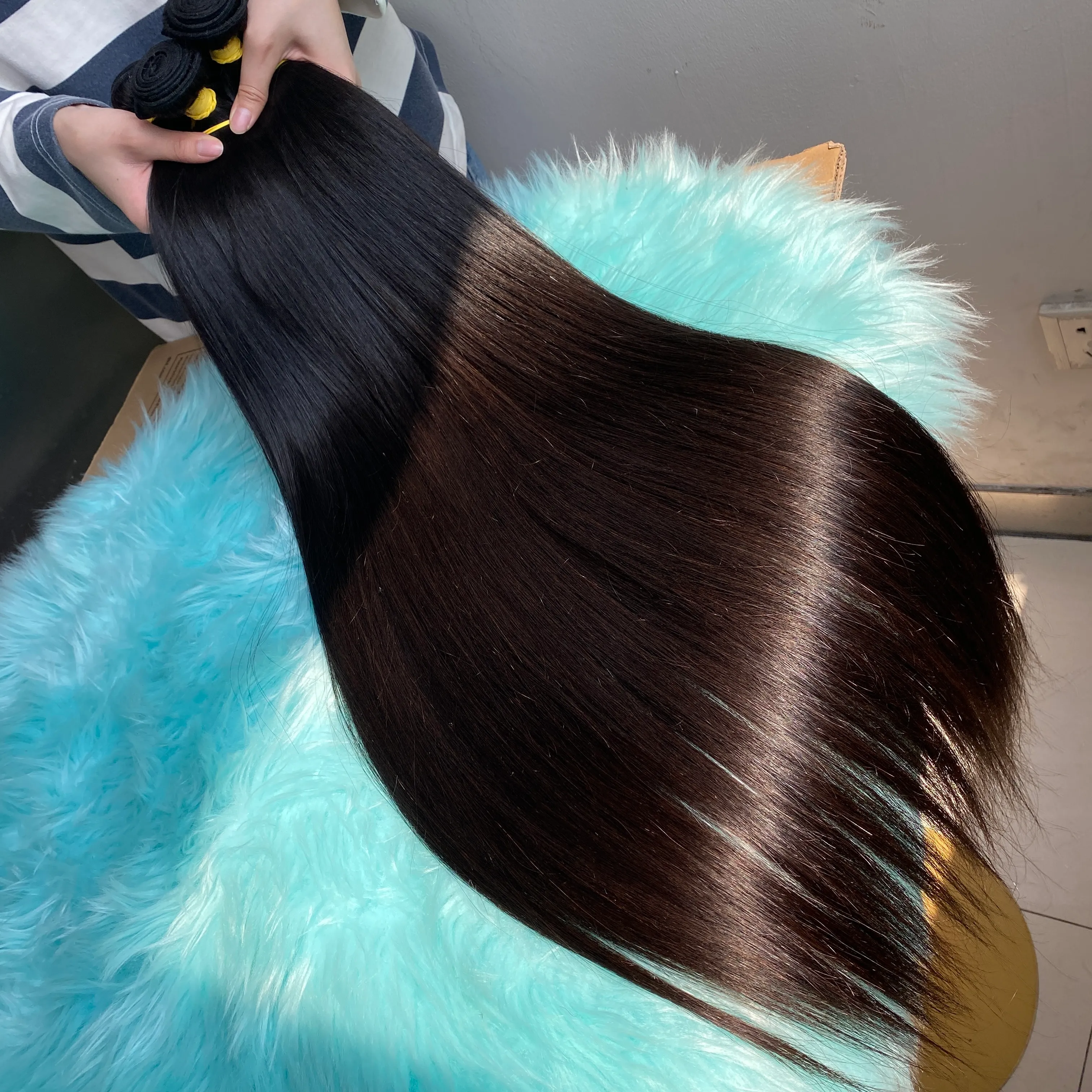 Unprocessed Human Hair Extension Grade 12A 100% Raw Indian 