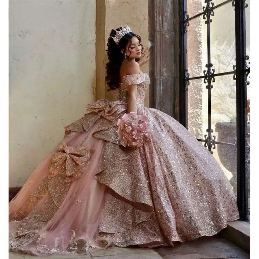 tween dresses formal Off Shoulder Long Flower Girls Dress 드레스 Color:Apricot Pink Brittany Halter Chiffon Maxi ensuring the wearer feels