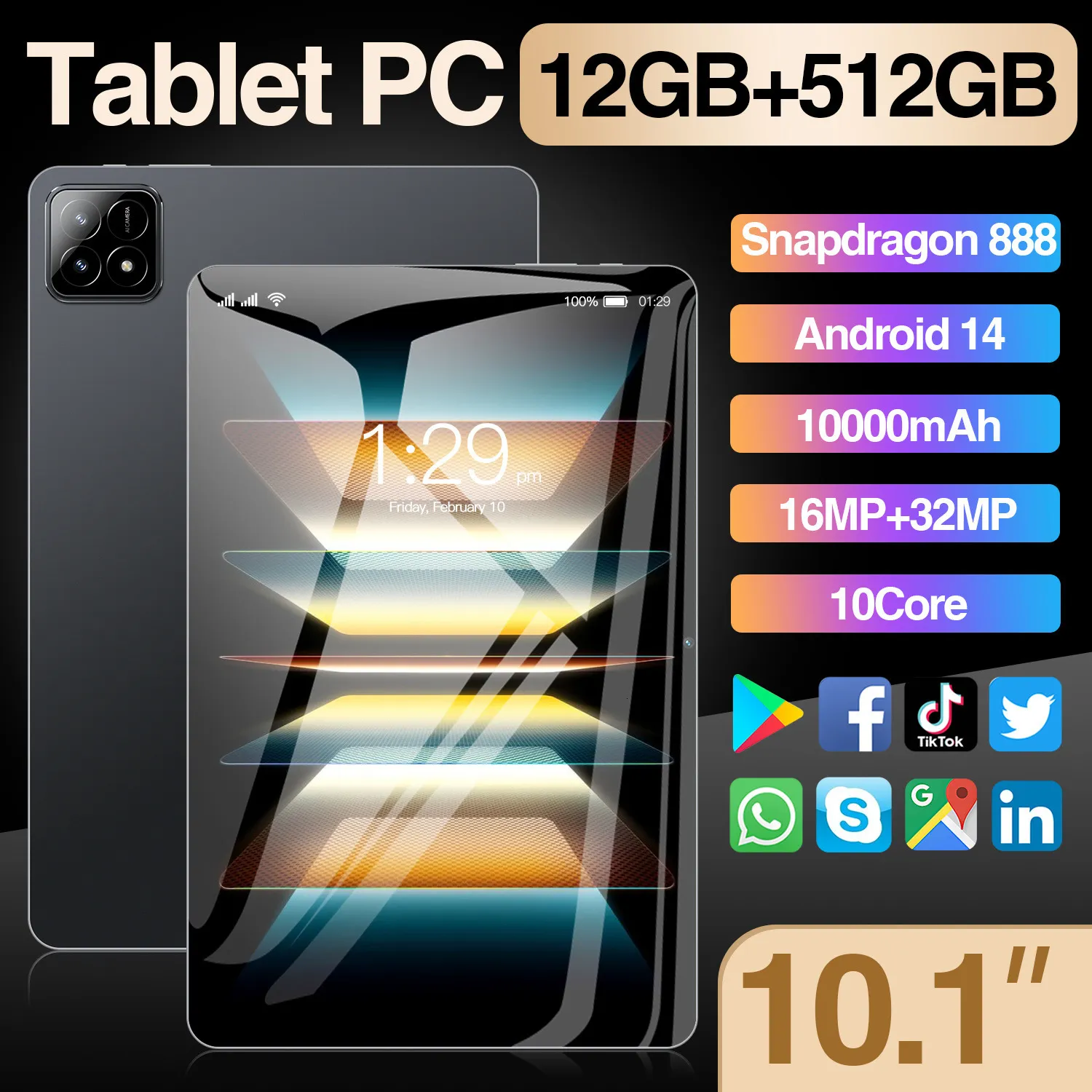 10.1 Inch Dual SIM Tablet Mobile With 4G Call And WiFi From Stylecase ...