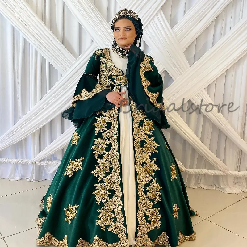 green emerald velvet dress Mermaid Henna Gown Designer Fancy Emerald Velvet