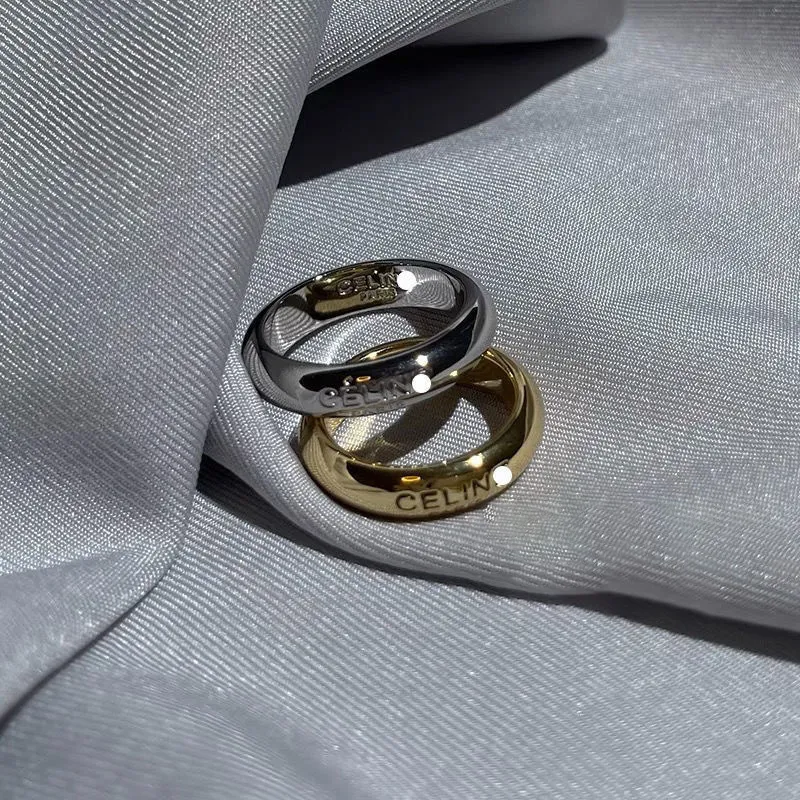 Letter Engrave Paris Rings 18K Designer Ring Gold... From Tradetreasure ...