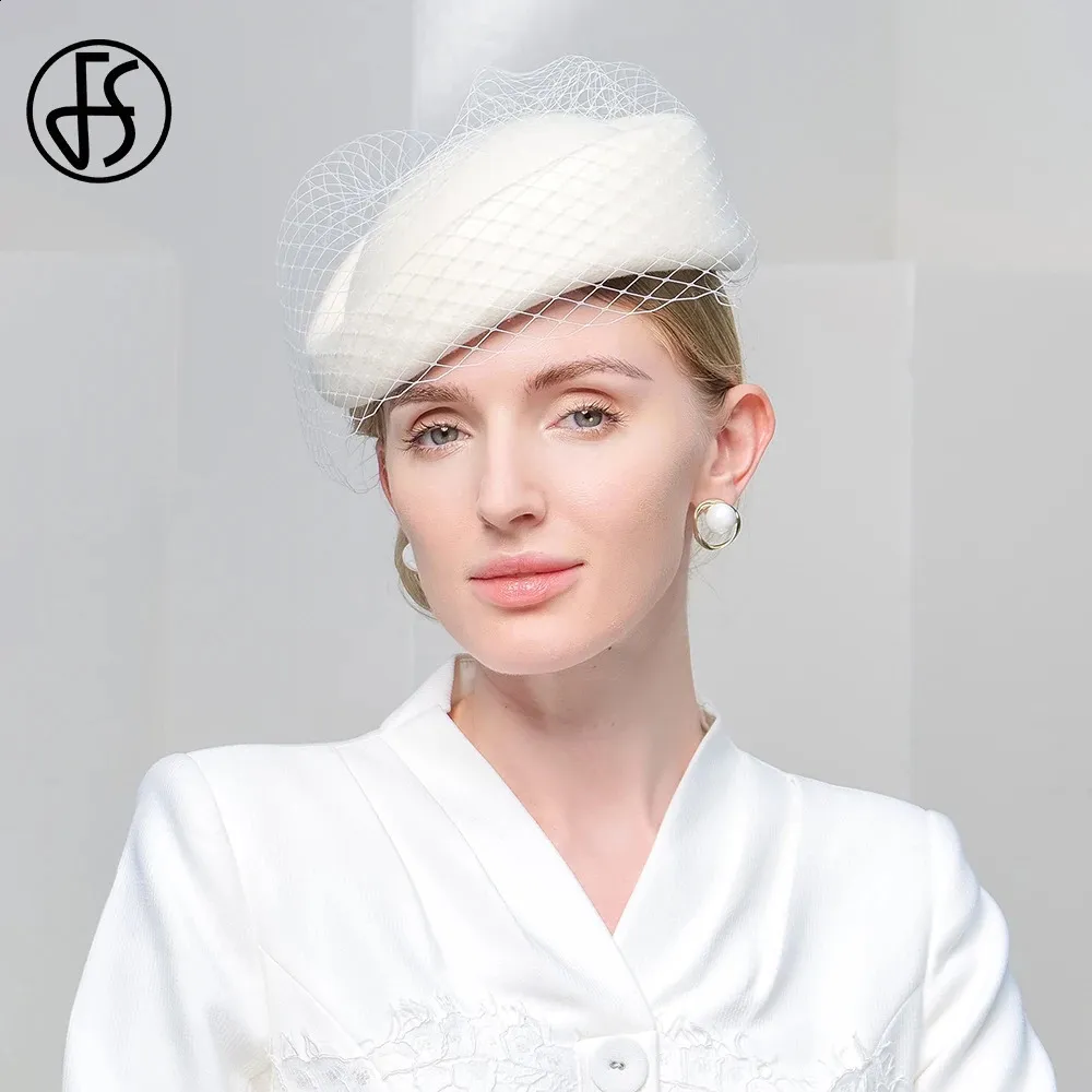 Wool Beret Hat Adjustable Women Fedora Fascinator Winter Church Berets Caps For Women Wool Felt Fedora Hat Winter Church  main image 2