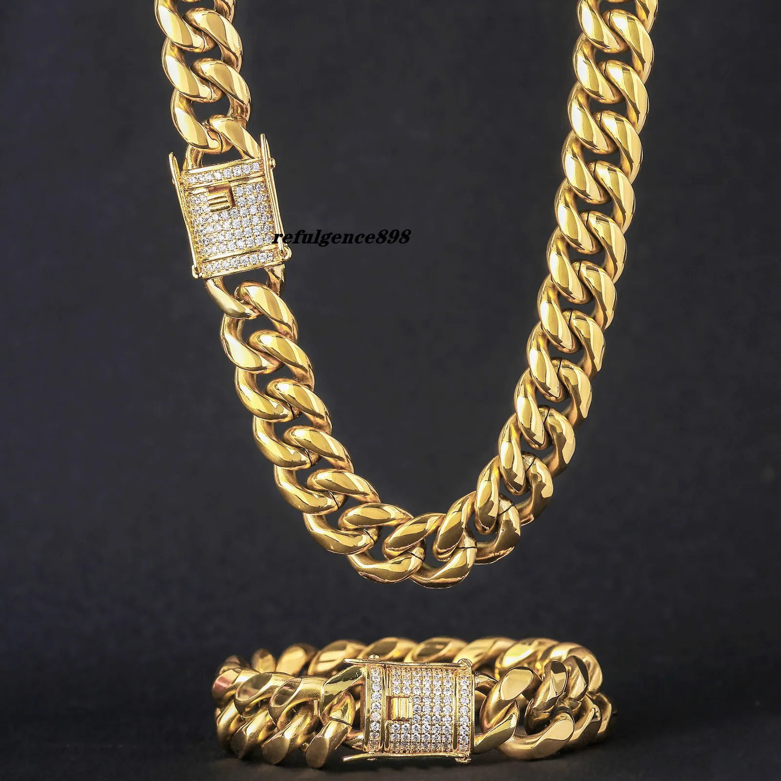 Monaco Chains 14K 18K Gold Plated Stainless Steel... From Refulgence898 ...