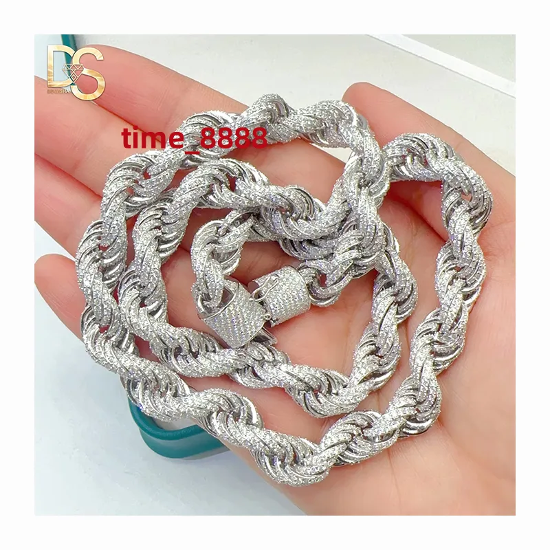 Custom Rope Link Chain Custom Rope Chain 14k 18k Gold Plated 925 Silver Full... From Time_8888 ...