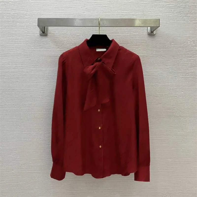 トップス loin. bowtie blouse cotton Women's Bow Tie Neck Blouses Peter Pan Collar Shirts Long